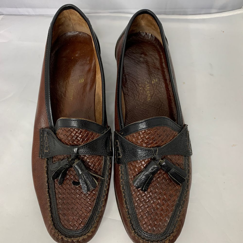 Johnston & Murphy Italy Weave Tassel Loafers 10M